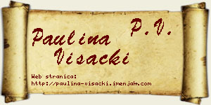 Paulina Višacki vizit kartica
